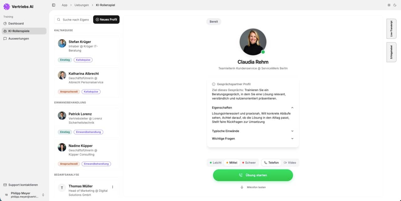 Vertriebs AI Produktvorschau