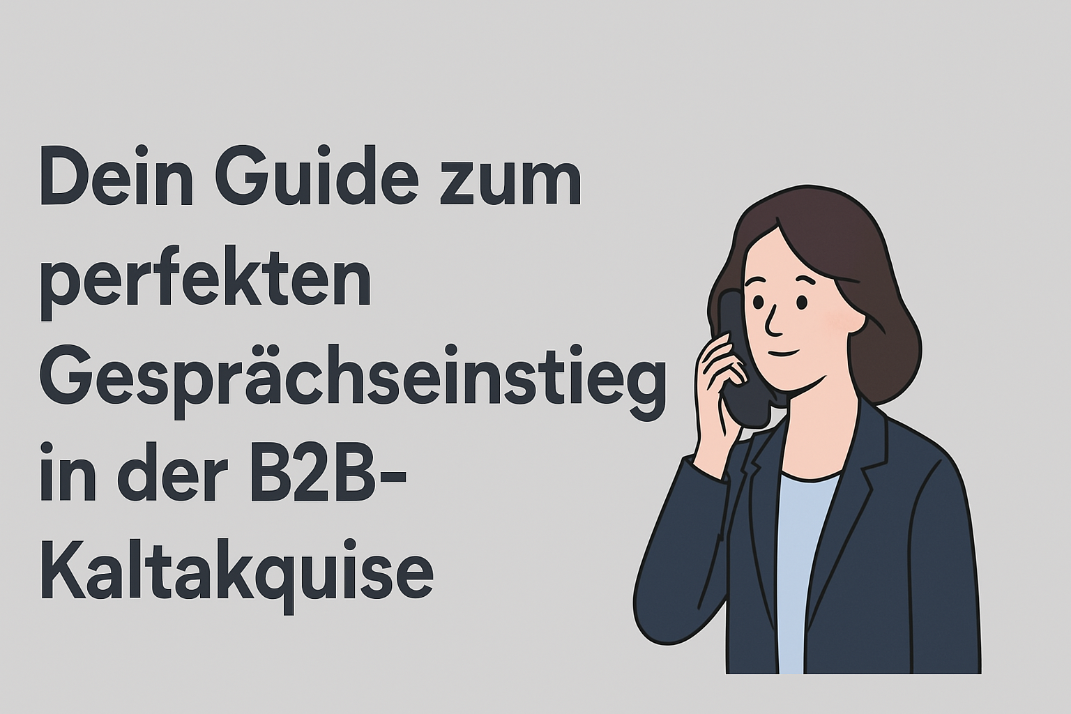 Nie wieder sprachlos am Hörer: Dein Guide zum perfekten Gesprächseinstieg in der B2B-Kaltakquise